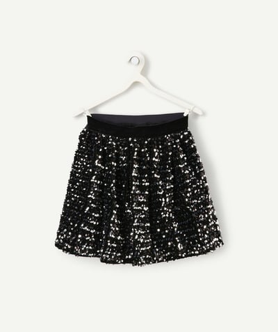 CategoryModel (8821761573006@30866)  - jupe fille en sequin recyclées noir