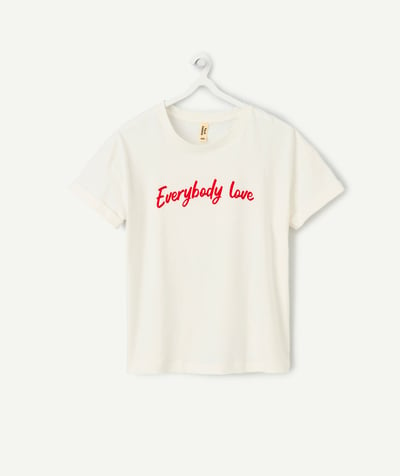 CategoryModel (8821761573006@30866)  - Girl's white T-shirt with red writing