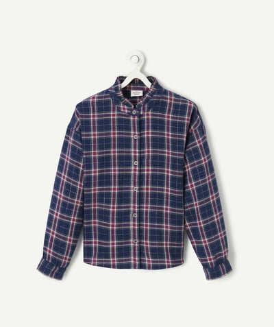 CategoryModel (8824929026190@714)  - Girl's organic cotton plaid shirt