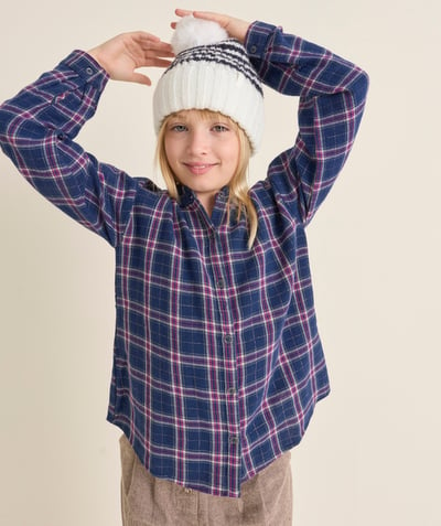 CategoryModel (8824437768334@4525)  - Girl's organic cotton plaid shirt