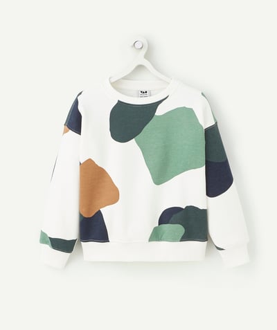 CategoryModel (8821761015950@3207)  - Boy's green and brown camouflage print sweatshirt