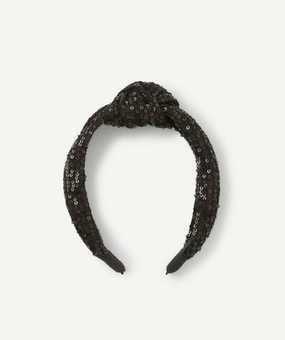 CategoryModel (8821761573006@30866)  - Girl's black sequin headband