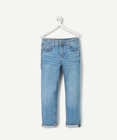 CategoryModel (8821764587662@20967)  - Jean droit garçon denim clair avec ourlet