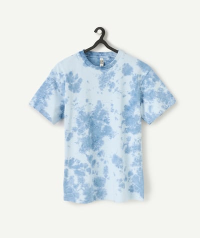 CategoryModel (8821752234126@3461)  - t-shirt garçon en coton bio imprimé tye and die bleu