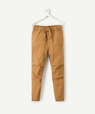 CategoryModel (8821761507470@9356)  - Straight-leg brown pants with elastic waistband