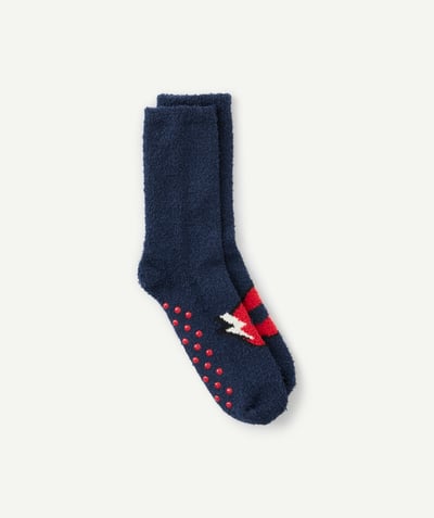 CategoryModel (8824928993422@14)  - Chaussettes garçon bleu marine thème super héros