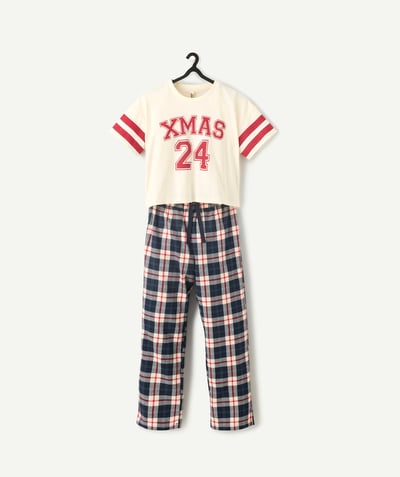 CategoryModel (8824830591118@94)  - Girl's long pyjamas with Christmas plaid pants