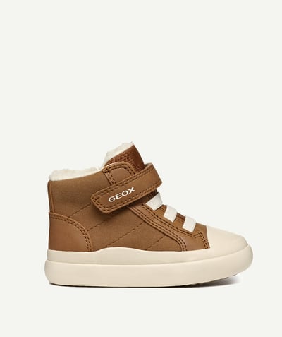 CategoryModel (8825061015694@19)  - gisli brown high-top sneakers with velcro fastening