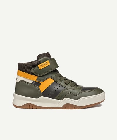 CategoryModel (8821762261134@757)  - perth khaki and yellow high-top scratch sneakers