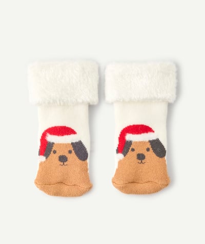 CategoryModel (8825715753102@124)  - Chaussettes de Noël pour bébé garçon motif chien