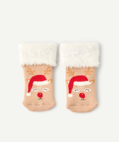 CategoryModel (8825682788494@202)  - Christmas socks for baby girls with reindeer design