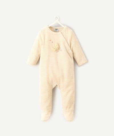 CategoryModel (8821750825102@600)  - Sleep well in beige striped velvet for girls