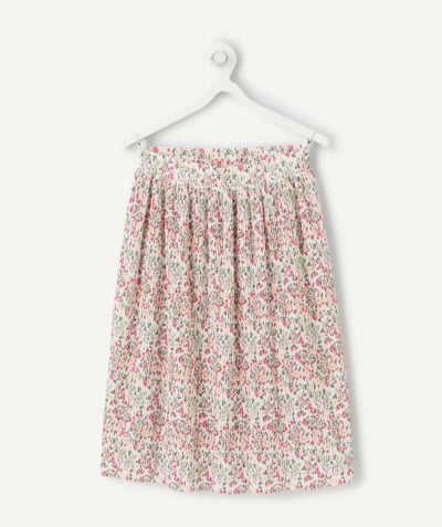 CategoryModel (8827517567118@9)  - Floral print pleated skirt for girls