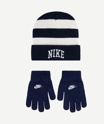 CategoryModel (8825060393102@31404)  - striped beanie and chunky strip apex gloves set