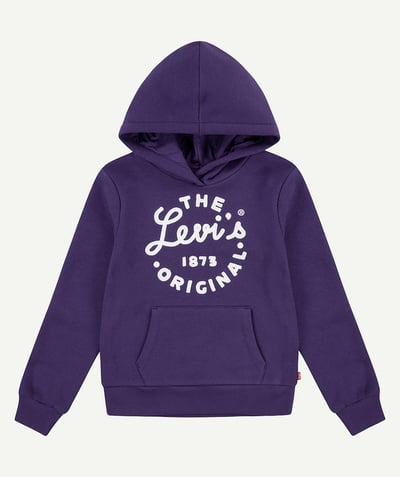 CategoryModel (8824666751118@2678)  - sweat à capuche violet logo imprimé