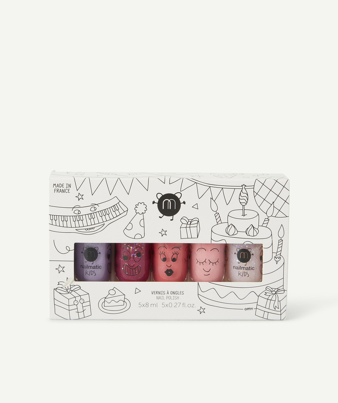   - LE LOT DE 5 VERNIS AUX NUANCES DE ROSE FILLE