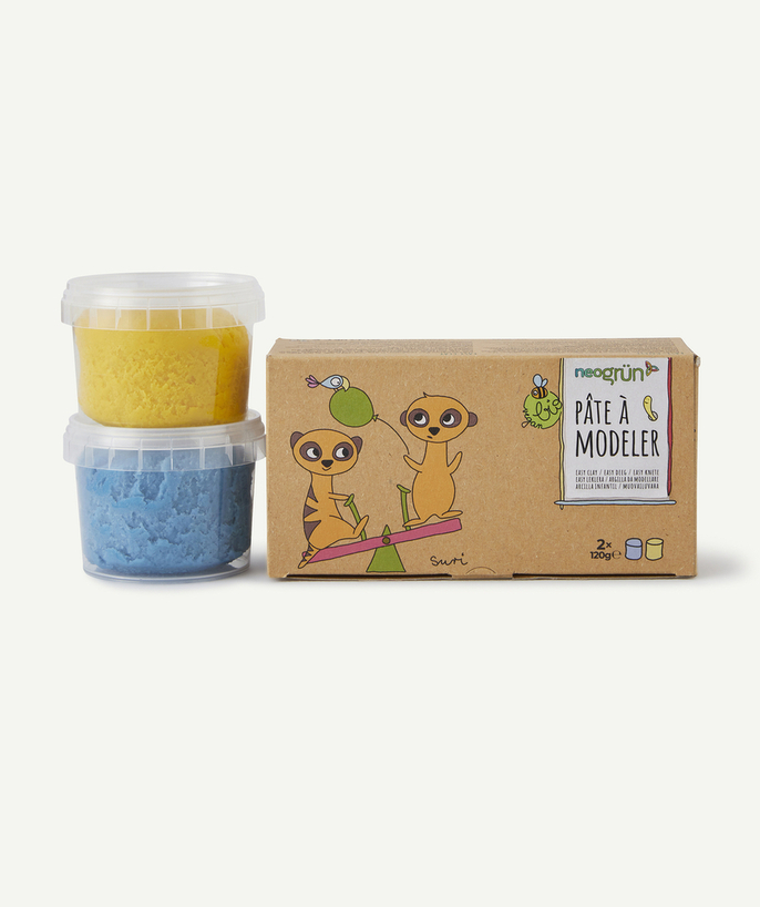   - YELLOW AND BLUE MODELLING CLAY FOR CHILDREN