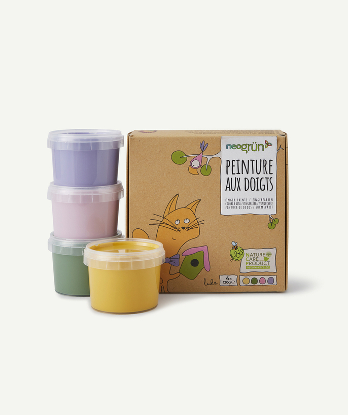   - COFFRET PEINTURE AUX DOIGTS 4 POTS ENFANT