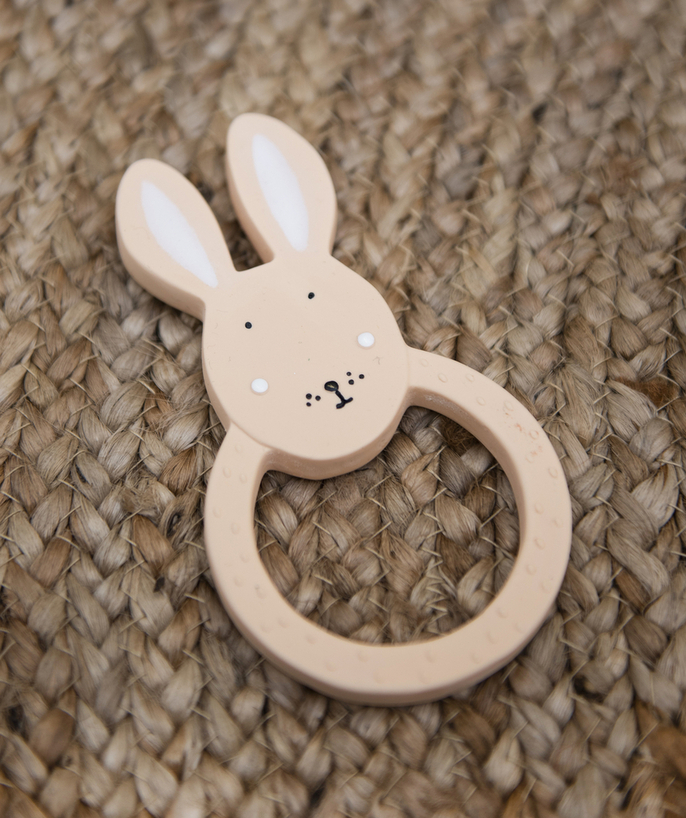   - BABY'S NATURAL RUBBER RABBIT TEETHING RING