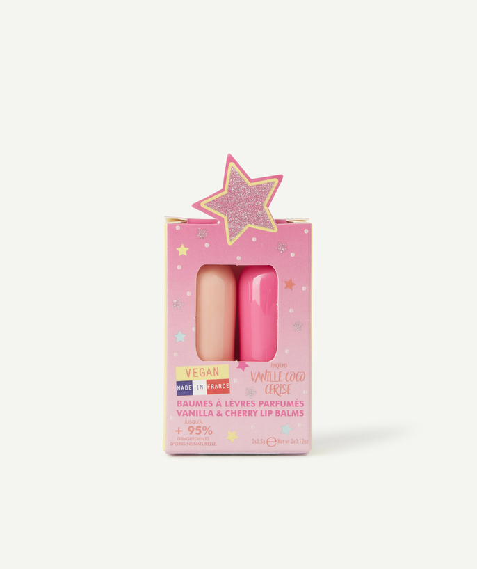   - GIRL'S VANILLA AND CHERRY LIP BALM SET