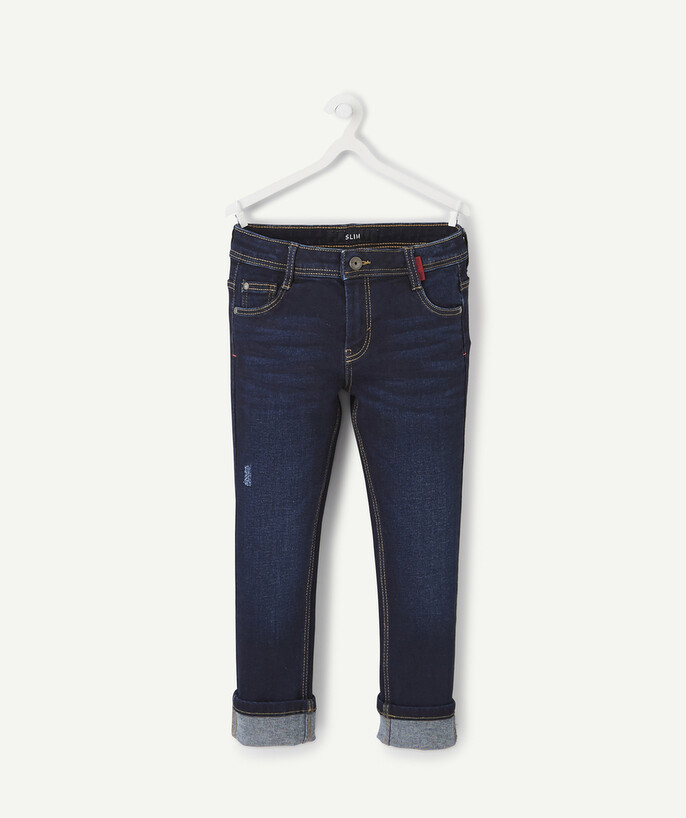   - VICTOR LE JEAN SLIM BRUT FROISSÉ EN COTON TAILLE +