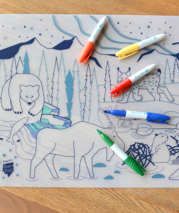   - FOREST ERASABLE PLACEMAT TO COLOUR