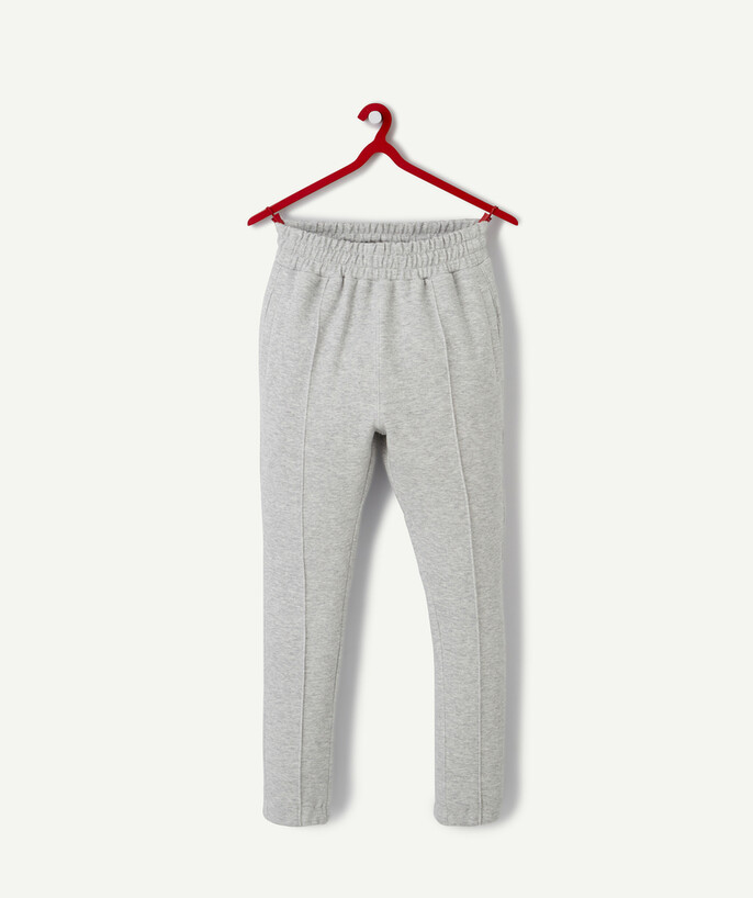   - GREY MARL CHINO TROUSERS