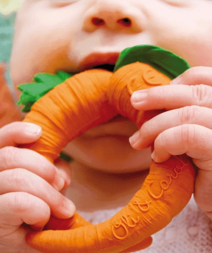   - CARROT TEETHING RING