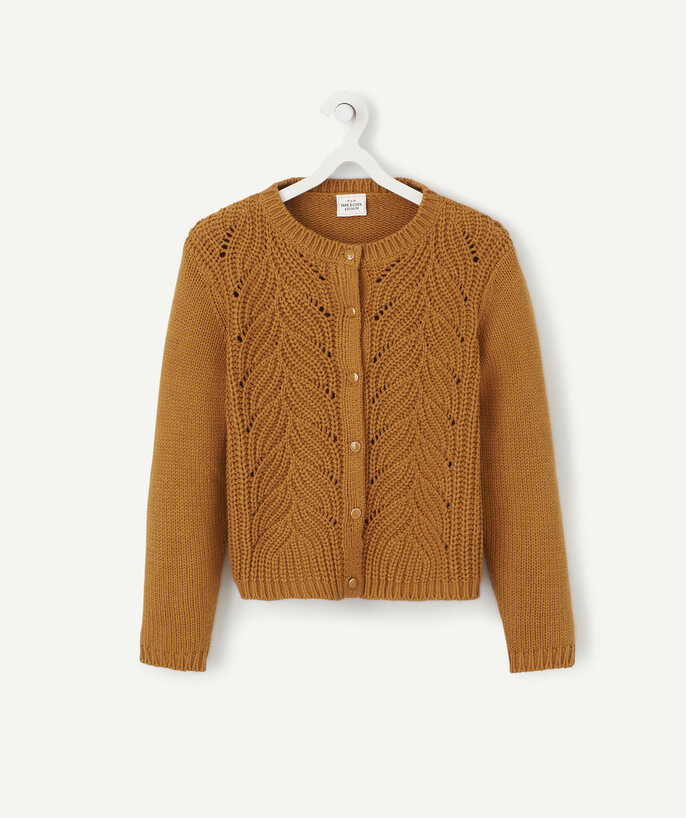   - MUSTARD YELLOW KNIT JACKET