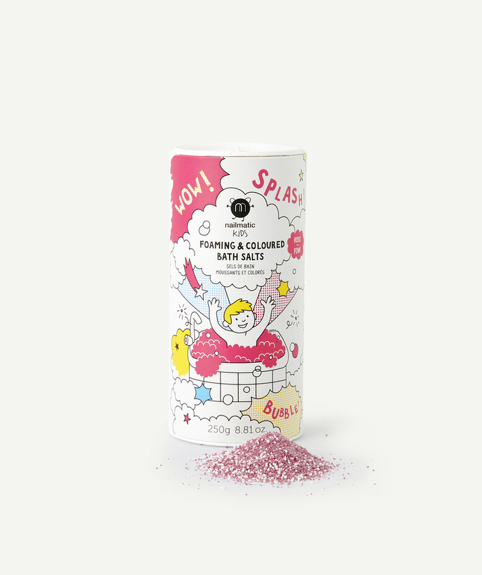   - – FOAMING AND COLOURING BATH SALTS IN PINK