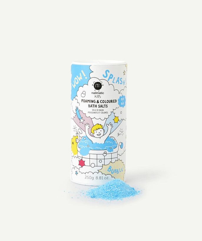   - – FOAMING AND COLOURING BATH SALTS IN BLUE