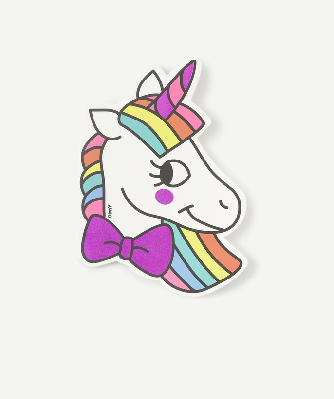   - GIRLS' NOTEBOOK WITH UNICORN STICKERS