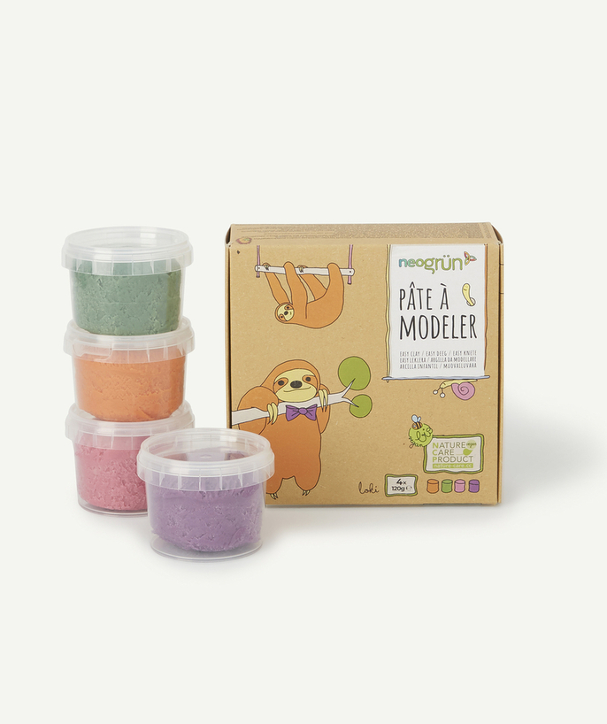   - SET OF FOUR POTS OF CHILDREN'S MODELLING CLAY