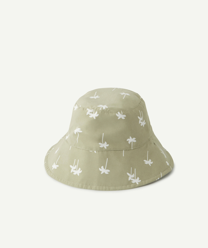   - CHAPEAU VERT ANTI-UV RÉVERSIBLE BÉBÉ