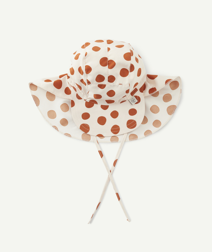   - BABY GIRLS' NECK PROTECTOR CAP WITH POLKA DOTS