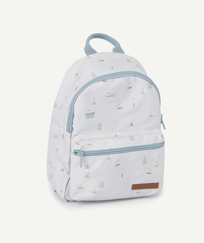   - BLUE BOAT PRINT BACKPACK FOR BOYS