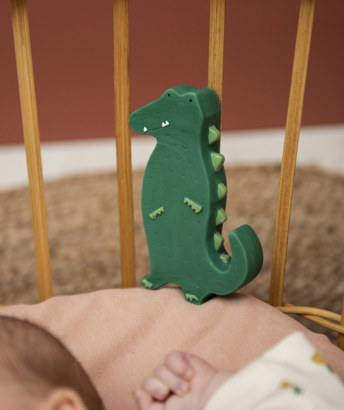   - BABY'S NATURAL RUBBER CROCODILE TOY