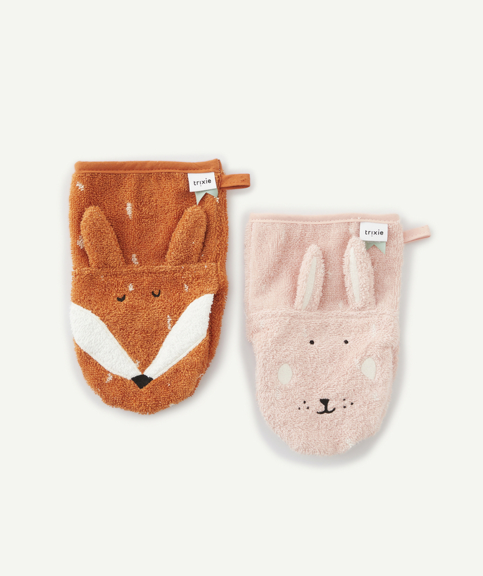   - LOT DE 2 GANTS DE TOILETTES ANIMAUX BÉBÉ