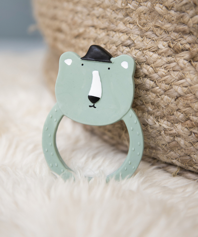   - BABY'S NATURAL RUBBER BEAR TEETHING RING