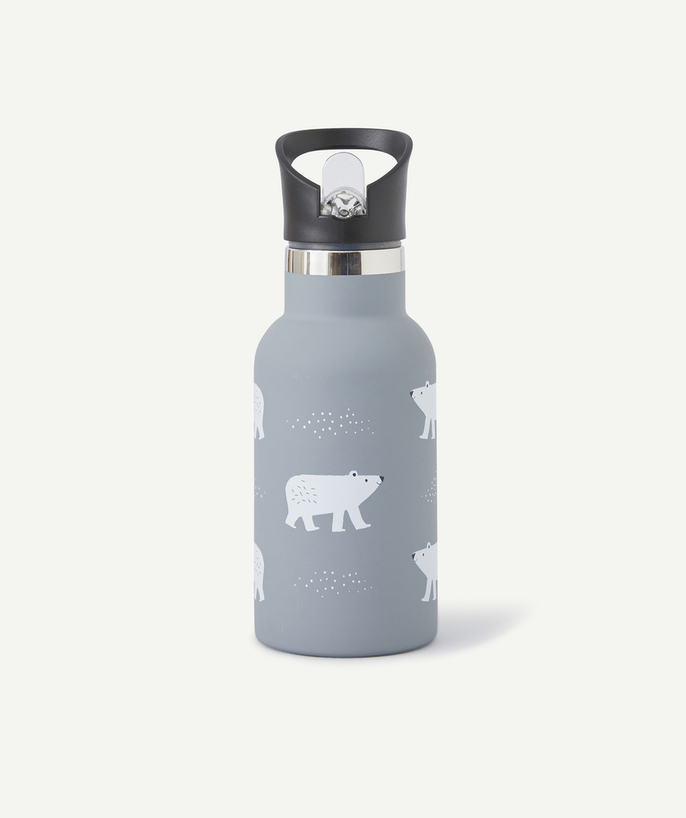   - GOURDE BLEU MOTIFS OURS POLAIRE 350ML ENFANT