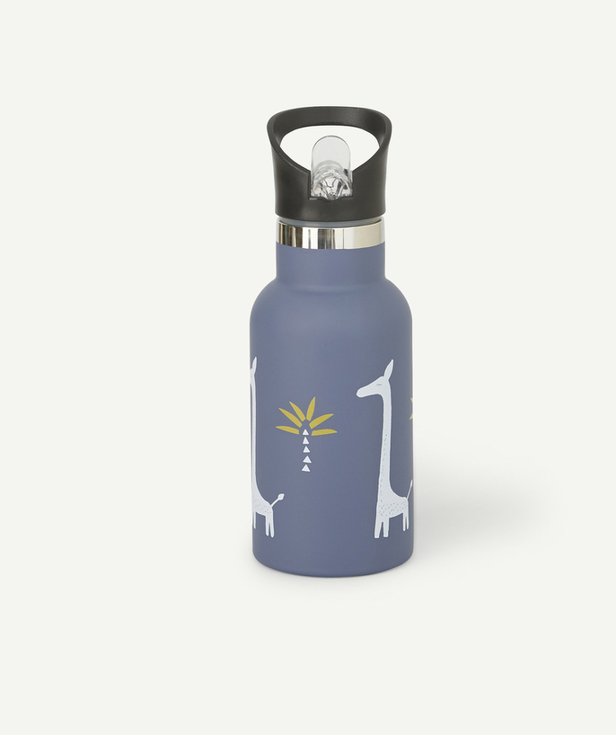   - CHILD'S BLUE GIRAFFE DESIGN 350ML FLASK