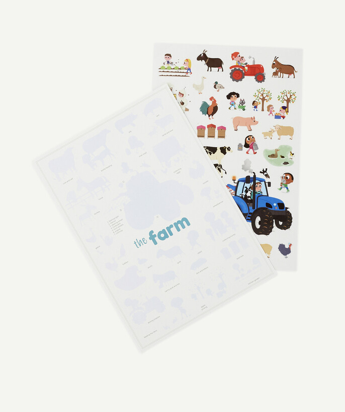   - FARM MINI POSTER WITH 27 REPOSITIONABLE STICKERS