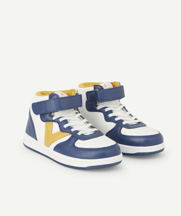   - TIEMPO BOTIN BLUE HIGH-TOP TRAINERS