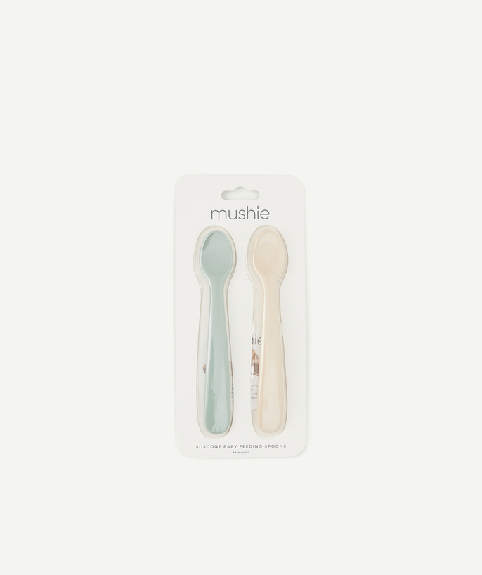   - LOT DE 2 CUILLÈRES EN SILICONE BÉBÉ