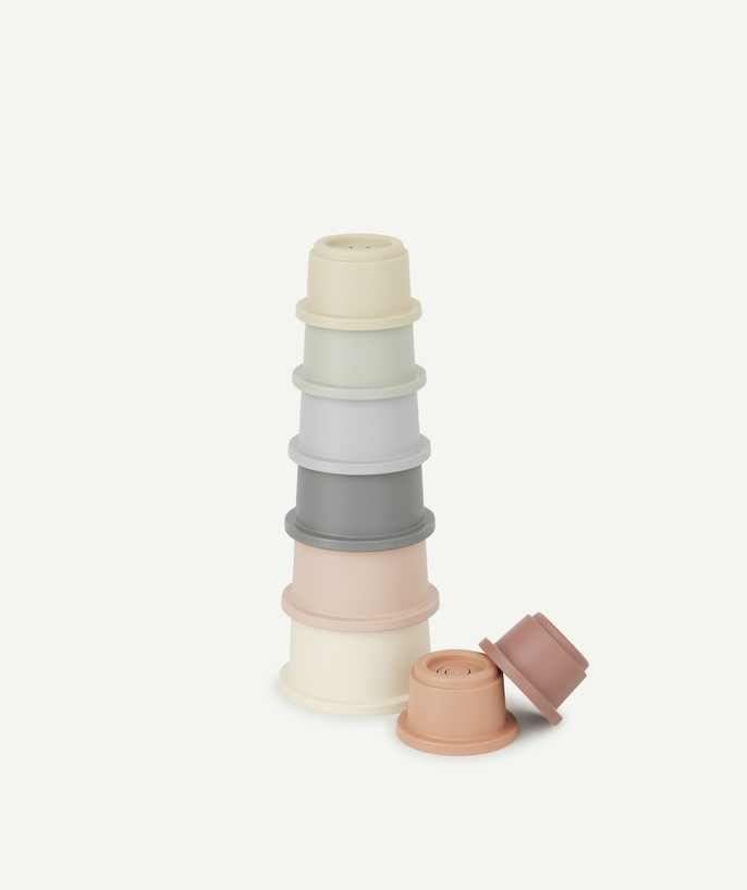   - BABY'S COLOURED STACKING TOWER