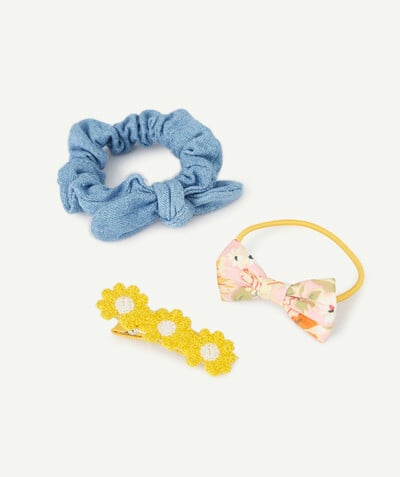 CategoryModel (8824503042190@76)  - SET OF 2 HAIRBANDS AND 1 YELLOW AND BLUE BARRETTE