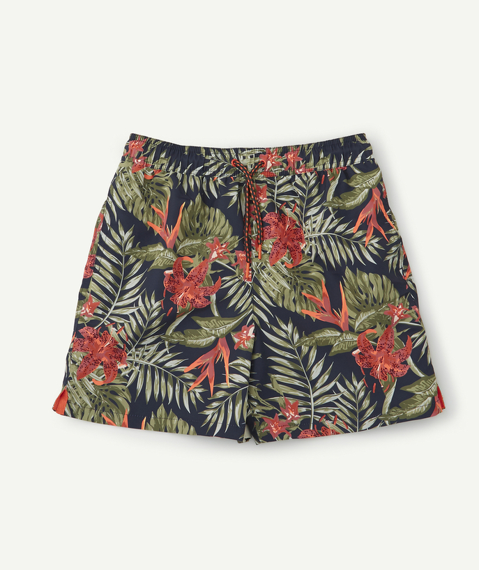   - TROPICAL PRINT SWIM SHORTS IN RECYCLED FIBRES