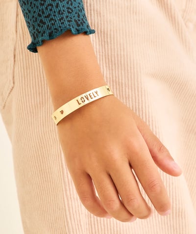 CategoryModel (8824928927886@20)  - BRACELET JONC FILLE COULEUR DORÉE ET ÉTOILÉ AVEC MESSAGE