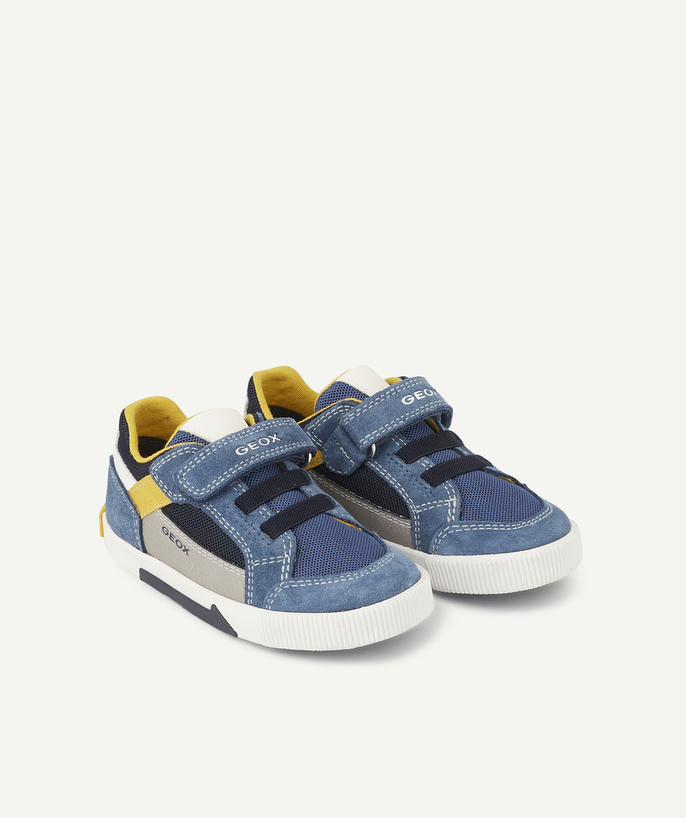   - BLUE TRAINERS WITH OCHRE DETAILS