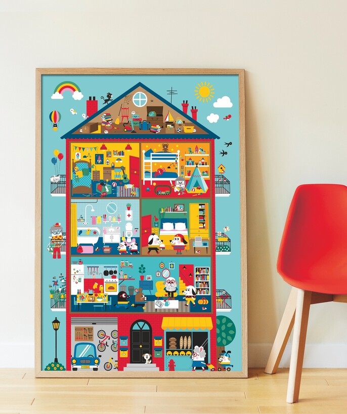   - GRAOU's HOUSE POSTER WITH 139 STICKERS - 3 +